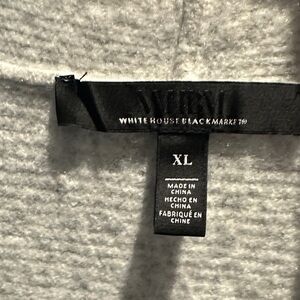 White House Black Market Light Gray Knit Top